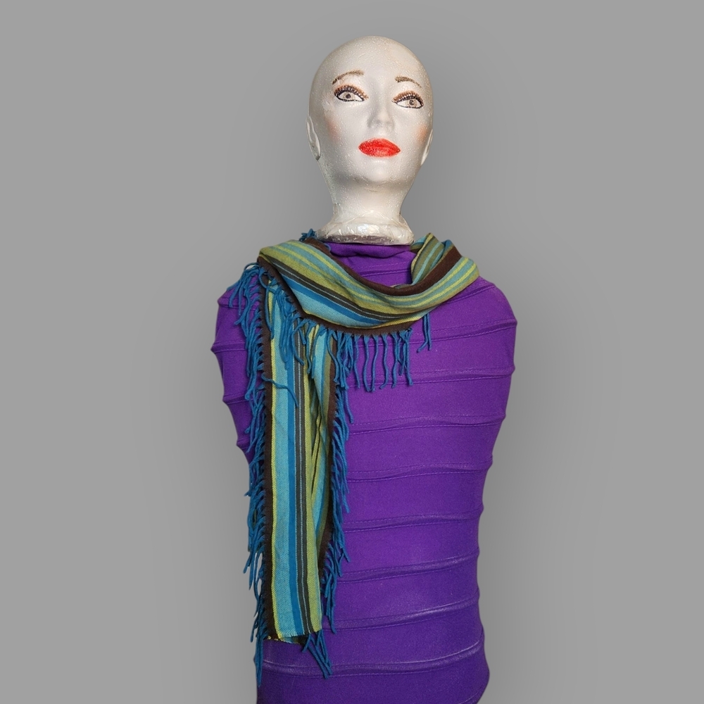 Elegant Multicolor Striped Scarf